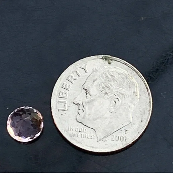 1.10 Ct Pink Tourmaline Round Faceted Gemstone - Picture 17 of 17